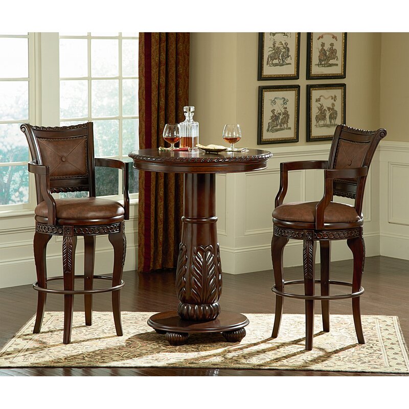 Astoria Grand Hassler 3 Piece Pub Table Set & Reviews | Wayfair